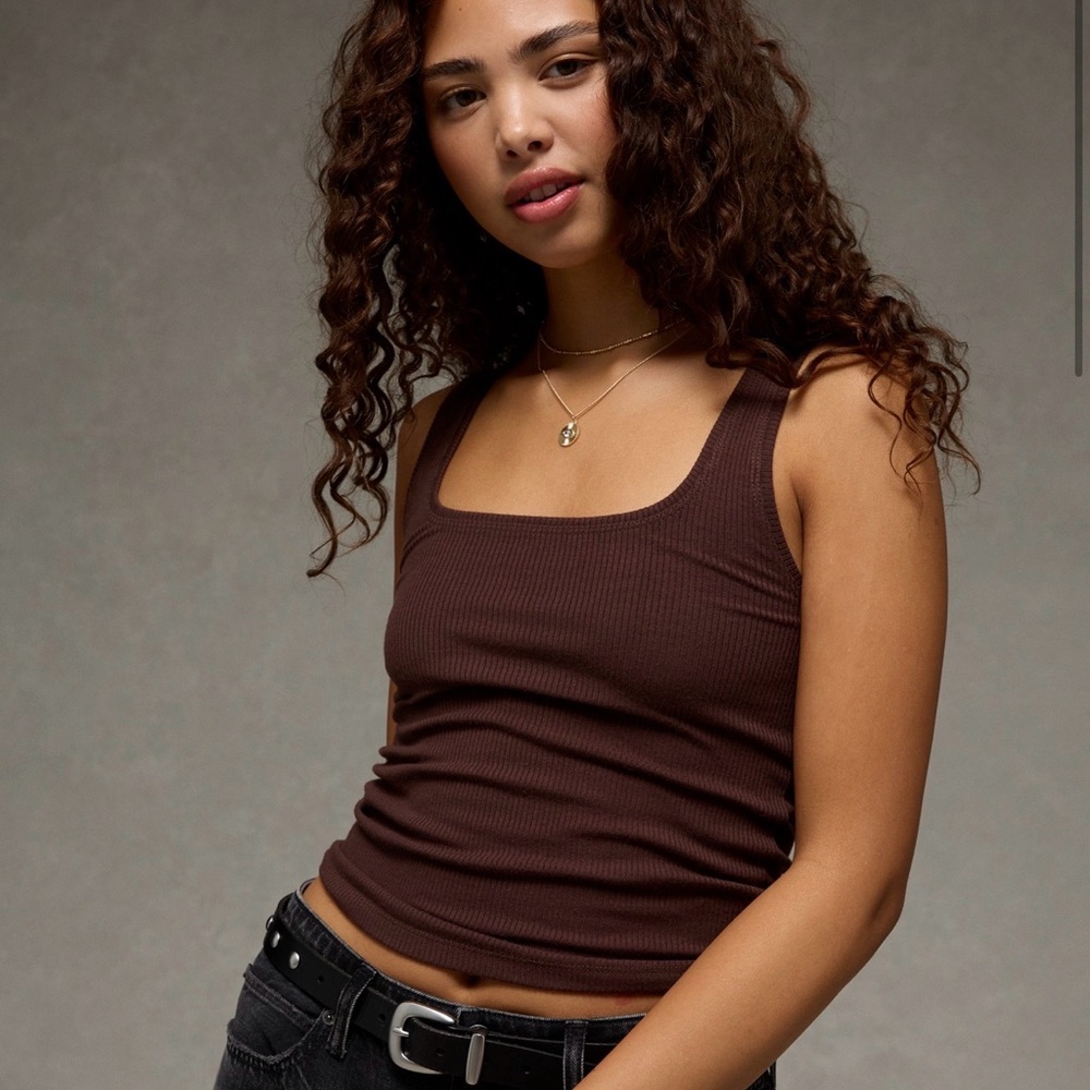 AE Square Neck Plush Tank Top